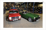 Austin Mini 1275 GT 1980 and MG Midget 1979 by Simon Clay