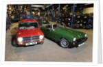 Austin Mini 1275 GT 1980 and MG Midget 1979 by Simon Clay