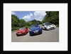 VW Golf GTi Renault Megane Sport R26R and Ford Focus RS 2009 by Simon Clay