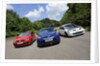 VW Golf GTi Renault Megane Sport R26R and Ford Focus RS 2009 by Simon Clay
