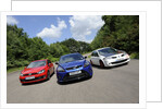 VW Golf GTi Renault Megane Sport R26R and Ford Focus RS 2009 by Simon Clay