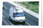 Ford transit van driving along M27 Motorway, 2002 by Unknown