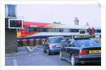 Traffic queue at level crossing in Brockenhurst, Hampshire by Unknown