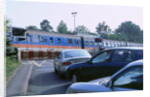 Traffic queue at level crossing in Brockenhurst, Hampshire by Unknown