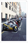 Motorcycle parking area, London 1999 by Unknown