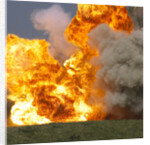 Car explosion by Unknown