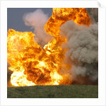 Car explosion by Unknown