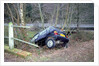 Fiat Uno crashed in to ditch by Unknown