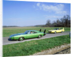 1970 Plymouth Superbird with 1968 Dodge Daytona by Unknown