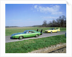1970 Plymouth Superbird with 1968 Dodge Daytona by Unknown