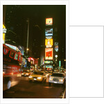 New York city street at night by Unknown