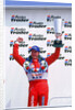 Matt Neal, Nissan driver, celebrates victory, 1999 British touring cars by Unknown