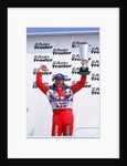 Matt Neal, Nissan driver, celebrates victory, 1999 British touring cars by Unknown