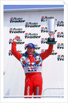 Matt Neal, Nissan driver, celebrates victory, 1999 British touring cars by Unknown