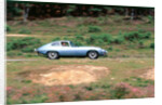 1965 Jaguar E type with smiling driver by Unknown