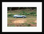 1965 Jaguar E type with smiling driver by Unknown