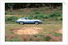 1965 Jaguar E type with smiling driver by Unknown