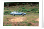 1965 Jaguar E type with smiling driver by Unknown