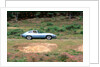 1965 Jaguar E type with smiling driver by Unknown