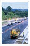 Roadworks on M27 Motorway by Unknown