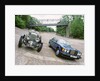 1991 Bentley Turbo R and 1930 Bentley 4.5 blower at Brooklands by Unknown