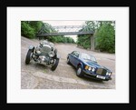 1991 Bentley Turbo R and 1930 Bentley 4.5 blower at Brooklands by Unknown