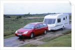 2002 Citroen C5 estate towing caravan by Unknown