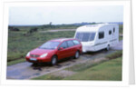2002 Citroen C5 estate towing caravan by Unknown