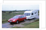 2002 Citroen C5 estate towing caravan by Unknown