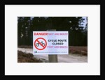 No cycling-Foot and Mouth closure 2001. New Forest by Unknown