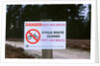No cycling-Foot and Mouth closure 2001. New Forest by Unknown