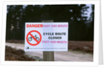 No cycling-Foot and Mouth closure 2001. New Forest by Unknown