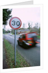 30 mph speed limit sign by Unknown