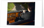 Chauffeur driving 1970 Daimler vanden plas DS 420 limousine by Unknown