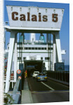 Cars boarding ferry at Calais by Unknown
