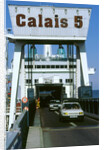 Cars boarding ferry at Calais by Unknown