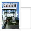 Cars boarding ferry at Calais by Unknown