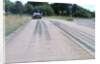 Tyre skidmarks on road surface by Unknown