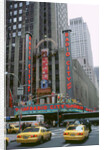New York street scene,Radio City music hall by Unknown