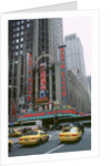 New York street scene,Radio City music hall by Unknown