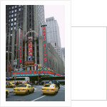 New York street scene,Radio City music hall by Unknown