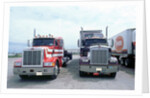 American Trucks at Truckstop in USA by Unknown