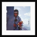 Donald Campbell with Mascot Mr.Woppit, 1960s by Unknown