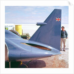 Donald Campbell examines Bluebird, Lake Eyre, Australia, 1960s by Unknown
