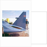 Donald Campbell examines Bluebird, Lake Eyre, Australia, 1960s by Unknown