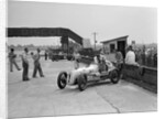 Kay Petre in an Austin 7 works team racing car, Brooklands, 1937 by Bill Brunell