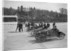Morris, Morgan and Crouch cars on the start line of a motor race, Brooklands, 1914 by Bill Brunell