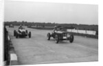 ERA and Maserati at Brooklands by Bill Brunell