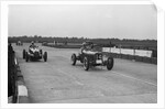 ERA and Maserati at Brooklands by Bill Brunell