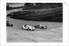 MG K3, Frazer-Nash BMW and Alvis cars racing at Brooklands by Bill Brunell
